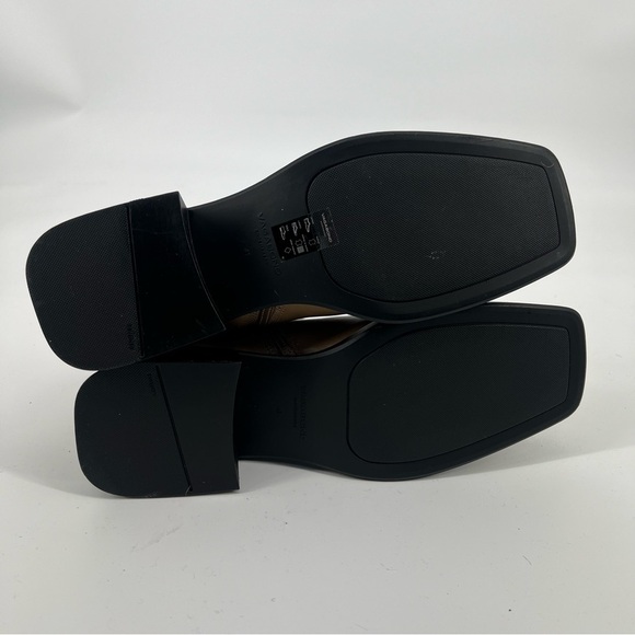 Vagabond Blanca Cream Leather Square Toe Block Heel Designer Ankle Booties 41 - Picture 8 of 11